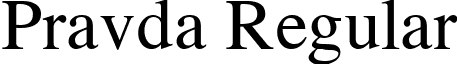 Pravda Regular font - Pravda Regular.ttf