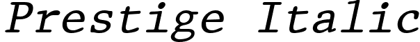 Prestige Italic font - prestigeitalic.ttf