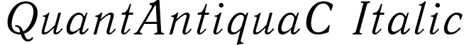 QuantAntiquaC Italic font - QuantAntiquaC Italic.ttf