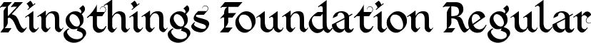 Kingthings Foundation Regular font - Kingthings Foundation.ttf