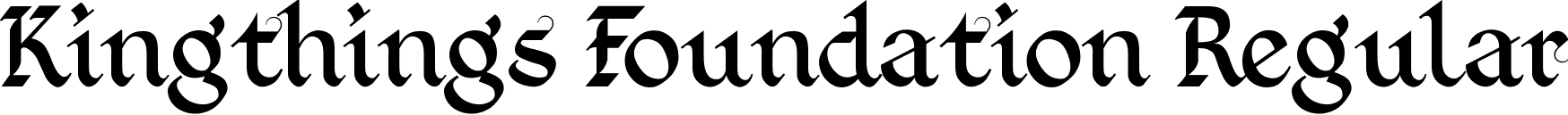 Kingthings Foundation Regular font - Kingthings_Foundation.ttf