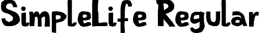SimpleLife Regular font - SimpleLife.ttf