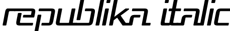 Republika Italic font - Republika Italic.ttf