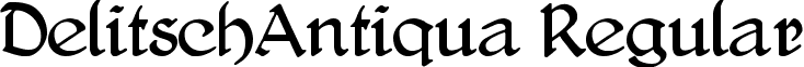 DelitschAntiqua Regular font - DelitschAntiqua.ttf