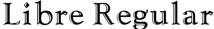 Libre Regular font - Libre Regular.ttf