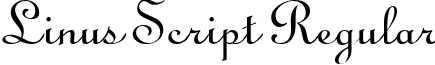 Linus Script Regular font - Linus Script Regular.ttf
