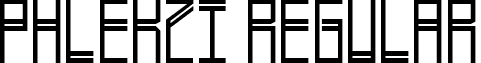 Phlekzi Regular font - Phlekzi.ttf