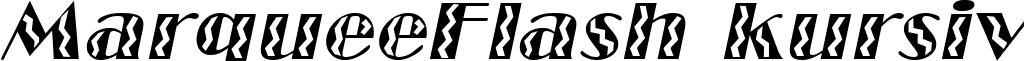 MarqueeFlash kursiv font - marqueeflashitalic.ttf