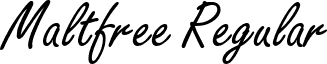 Maltfree Regular font - Maltfree Regular.ttf