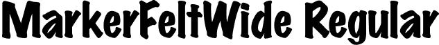 MarkerFeltWide Regular font - MarkerFeltWide Regular.ttf