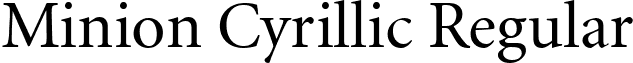 Minion Cyrillic Regular font - Minion Cyrillic Regular.ttf