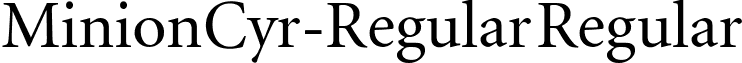 MinionCyr-Regular Regular font - MinionCyr-Regular Regular.ttf