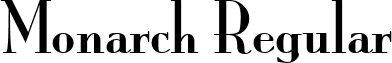 Monarch Regular font - monarc.ttf