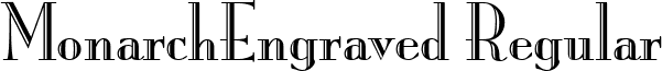 MonarchEngraved Regular font - monarce.ttf