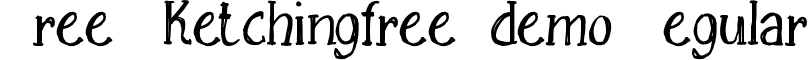 Free Sketchingfree-demo Regular font - FreeSketching_free-demo.ttf