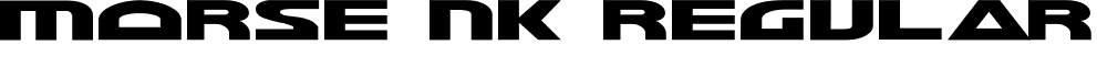 Morse NK Regular font - Morse NK Regular.ttf