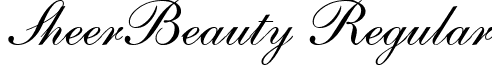 SheerBeauty Regular font - SheerBeauty Regular.ttf