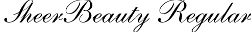 SheerBeauty Regular font - sheerbeautyregular.ttf