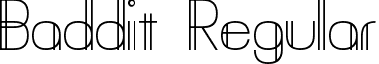 Baddit Regular font - Baddit.ttf