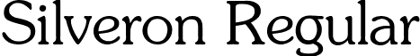 Silveron Regular font - Silveron Regular.ttf