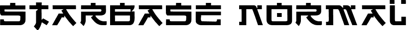 Starbase Normal font - Starbase Normal.ttf