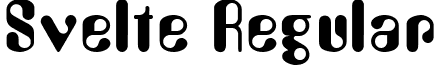 Svelte Regular font - Svelte Regular.ttf