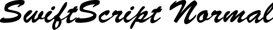 SwiftScript Normal font - SwiftScript Normal.ttf