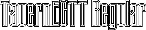 TauernECTT Regular font - TauernECTT Regular.ttf