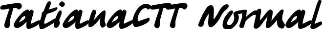 TatianaCTT Normal font - TatianaCTT Normal.ttf