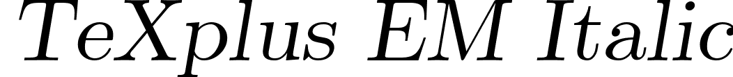 TeXplus EM Italic font - TeXplus EM Italic.ttf