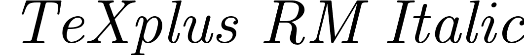 TeXplus RM Italic font - TeXplus RM Italic.ttf