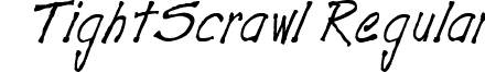 TightScrawl Regular font - TightScrawl Regular.ttf