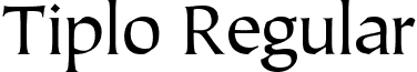 Tiplo Regular font - Tiplo Regular.ttf