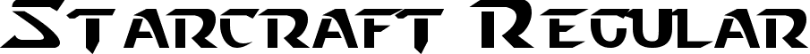 Starcraft Regular font - Starcraft.ttf