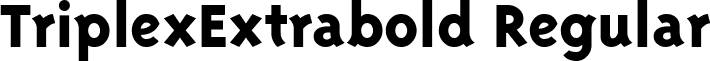 TriplexExtrabold Regular font - TriplexExtrabold Regular.ttf