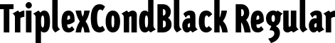 TriplexCondBlack Regular font - TriplexCondBlack Regular.ttf