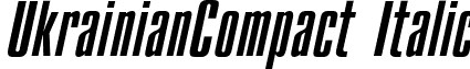 UkrainianCompact Italic font - UkrainianCompact Italic.ttf