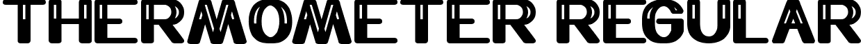 THERMOMETER Regular font - THERMOMETER.ttf