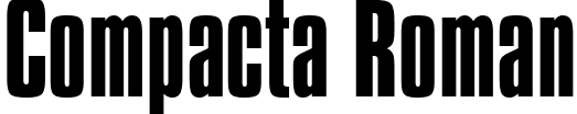 Compacta Roman font - CompactaBT.ttf