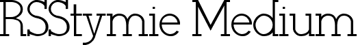 RSStymie Medium font - RSStymie Medium.ttf