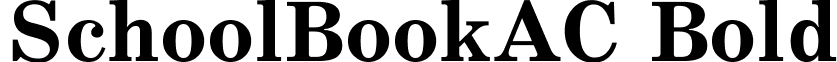 SchoolBookAC Bold font - SchoolBookAC Bold.ttf