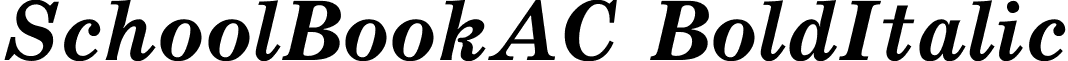 SchoolBookAC BoldItalic font - SchoolBookAC BoldItalic.ttf