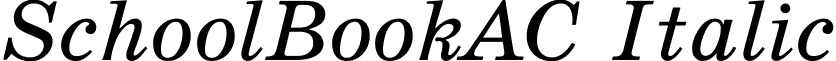 SchoolBookAC Italic font - SchoolBookAC Italic.ttf