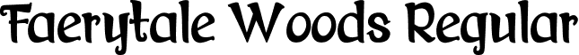 Faerytale Woods Regular font - Faerytale Woods.ttf