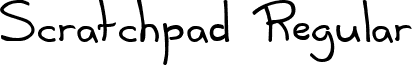 Scratchpad Regular font - Scratchpad Regular.ttf