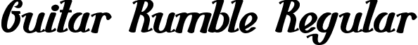 Guitar Rumble Regular font - Guitar Rumble.ttf