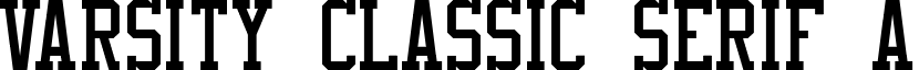 Varsity Classic Serif A font - VARSCSA_.TTF