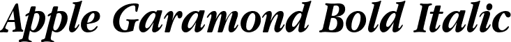 Apple Garamond Bold Italic font - Apple Garamond Bold Italic font.ttf