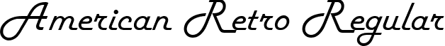 American Retro Regular font - American Retro font.ttf