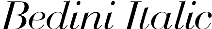 Bedini Italic font - Bedini  Italic font.ttf